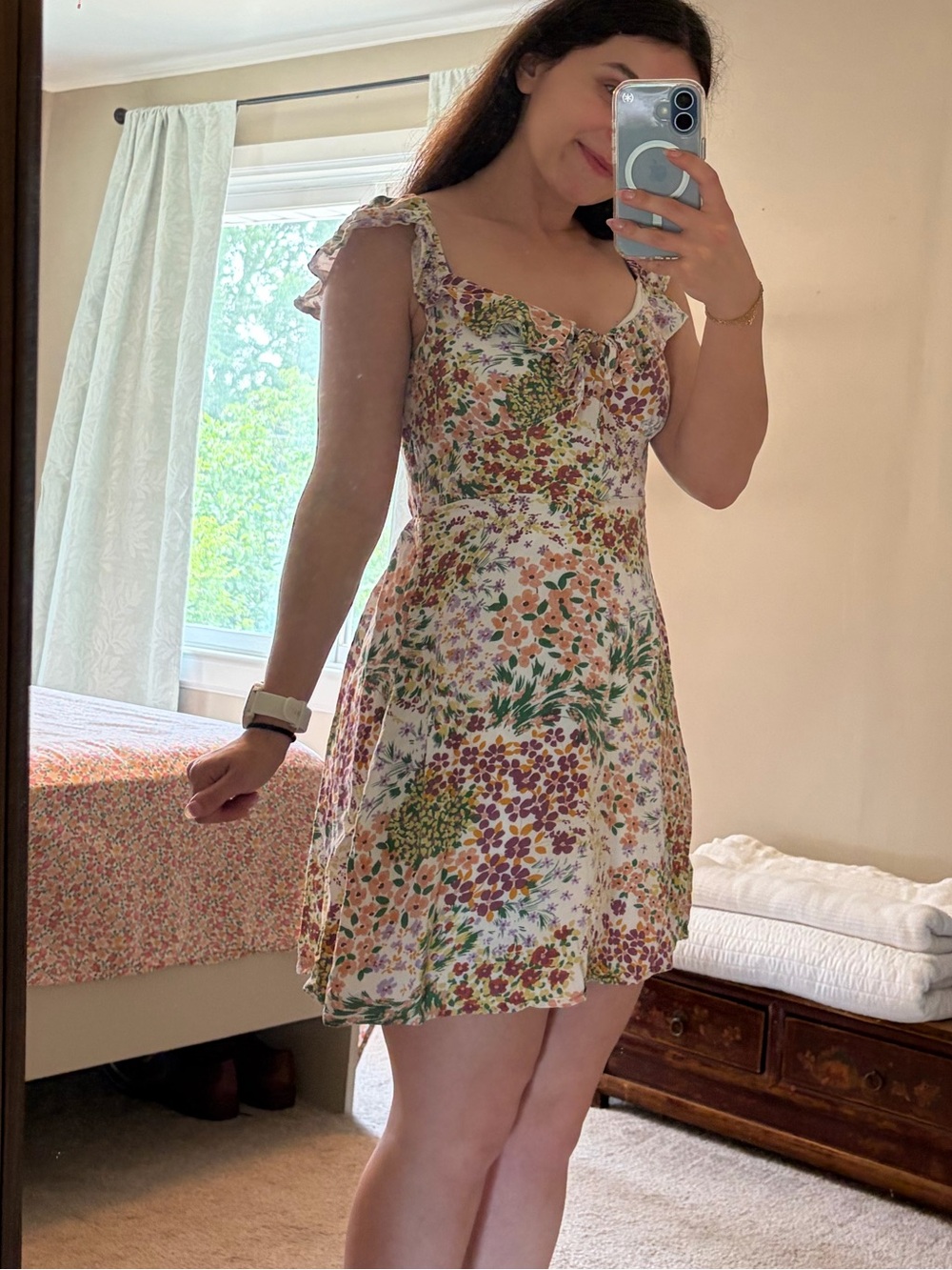 Maurice’s flouncy floral mini dress size XS